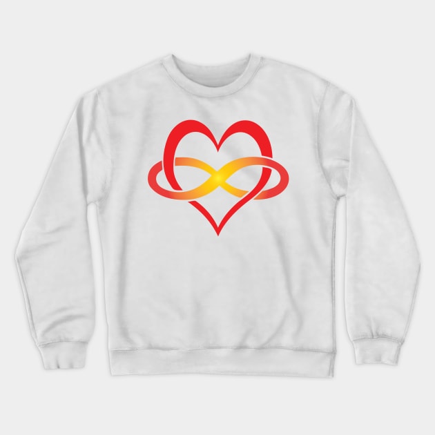 I love you for infinity Crewneck Sweatshirt by NxtArt